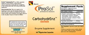 ProSol Carbohydrenz - enzyme supplement