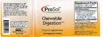 ProSol Chewable Digestion - enzyme supplement