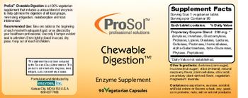ProSol Chewable Digestion - enzyme supplement