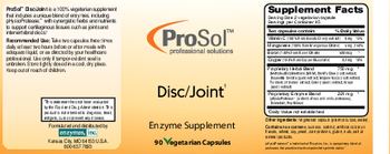 ProSol Disc/Joint - enzyme supplement