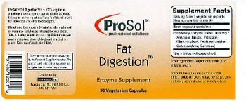 ProSol Fat Digestion - enzyme supplement