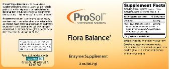 ProSol Flora Balance - enzyme supplement