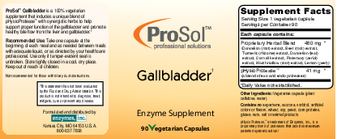 ProSol Gallbladder - enzyme supplement