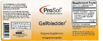 ProSol Gallbladder - enzyme supplement