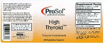 ProSol High Thyroid - enzyme supplement