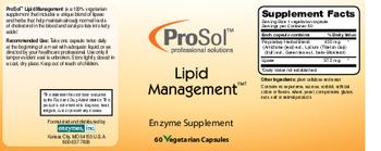 ProSol Lipid Management - enzyme supplement