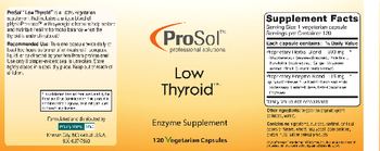 ProSol Low Thyroid - enzyme supplement