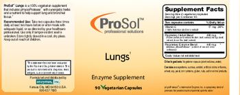 ProSol Lungs - enzyme supplement