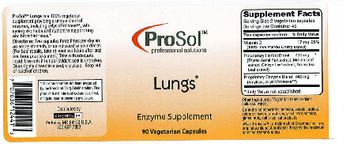 ProSol Lungs - enzyme supplement