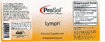 ProSol Lymph - enzyme supplement