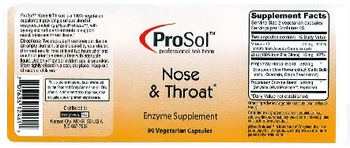ProSol Nose & Throat - enzyme supplement
