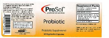 ProSol Probiotic - probiotic supplement