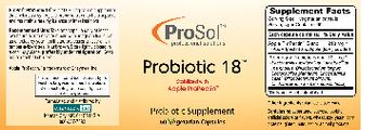 ProSol Probiotic 18 - probiotic supplement