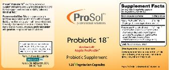 ProSol Probiotic 18 - probiotic supplement