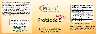 ProSol Probiotic 5 - probiotic supplement