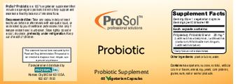 ProSol Probiotic - probiotic supplement