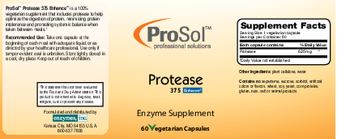 ProSol Protease 375 - enzyme supplement