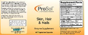 ProSol Skin, Hair & Nails - enzyme supplement