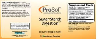 ProSol Sugar/Starch Digestion - enzyme supplement