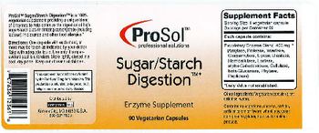 ProSol Sugar/Starch Digestion - enzyme supplement