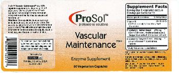 ProSol Vascular Maintenance - enzyme supplement