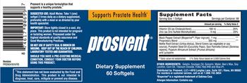 Prosvent Prosvent - supplement