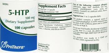 ProThera 5-HTP 100 mg - supplement