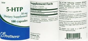 ProThera 5-HTP 50 mg - supplement