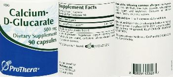 ProThera Calcium-D-Glucarate 500 mg - supplement