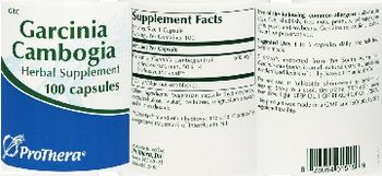 ProThera Garcinia Cambogia - herbal supplement