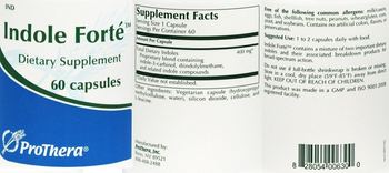 ProThera Indole Forte - supplement