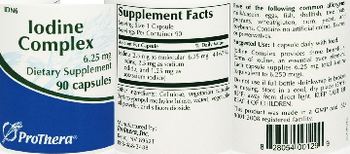 ProThera Iodine Complex 6.25 mg - supplement