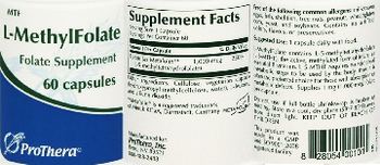ProThera L-MethylFolate - folate supplement