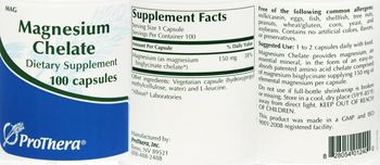 ProThera Magnesium Chelate - supplement