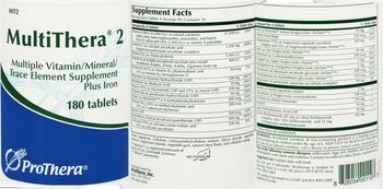 ProThera MultiThera 2 - multiple vitaminmineraltrace element supplement