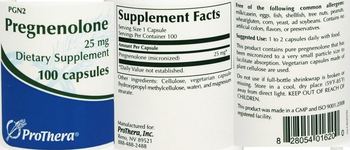 ProThera Pregnenolone 25 mg - supplement