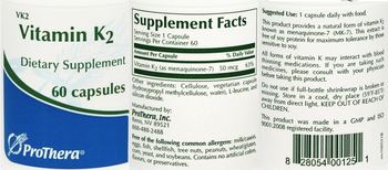 ProThera Vitamin K2 - supplement