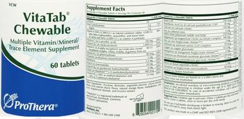 ProThera VitaTab Chewable - multiple vitaminmineraltrace element supplement