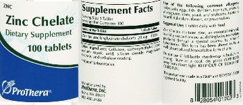 ProThera Zinc Chelate - supplement