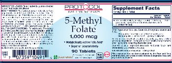 Protocol For Life Balance 5-Methyl Folate 1,000 mcg - supplement