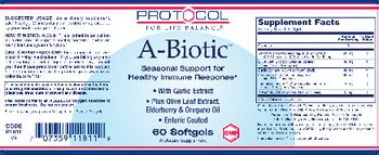 Protocol For Life Balance A-Biotic - supplement