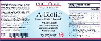 Protocol For Life Balance A-Biotic - supplement