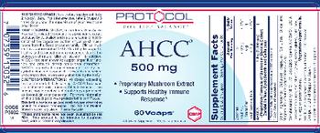 Protocol For Life Balance AHCC 500 mg - supplement