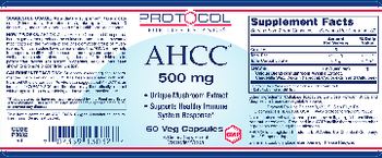 Protocol For Life Balance AHCC 500 mg - supplement