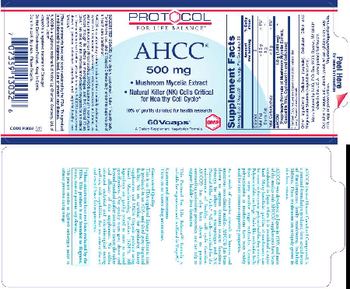 Protocol For Life Balance AHCC 500 mg - supplement