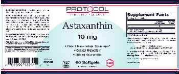 Protocol For Life Balance Astaxanthin 10 mg - supplement