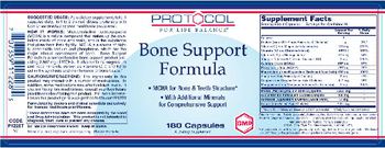 Protocol For Life Balance Bone Support Formula - supplement