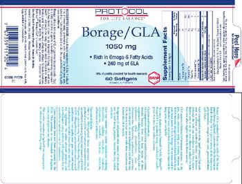 Protocol For Life Balance Borage/GLA 1050 mg - supplement