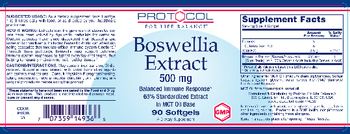 Protocol For Life Balance Boswellia Extract 500 mg - supplement