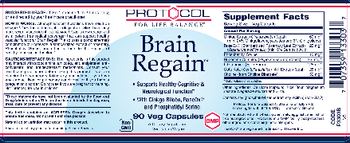 Protocol For Life Balance Brain Regain - supplement